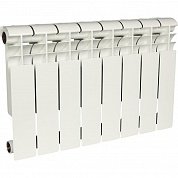 Биметаллический радиатор 6 секций, 418х480х80, ROMMER Profi BM 350, белый